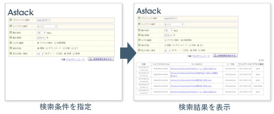 アクセス情報の記録と集計（オプション機能）